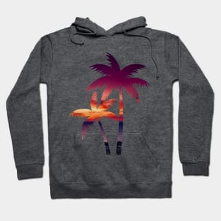 Sunset palm tree Hoodie